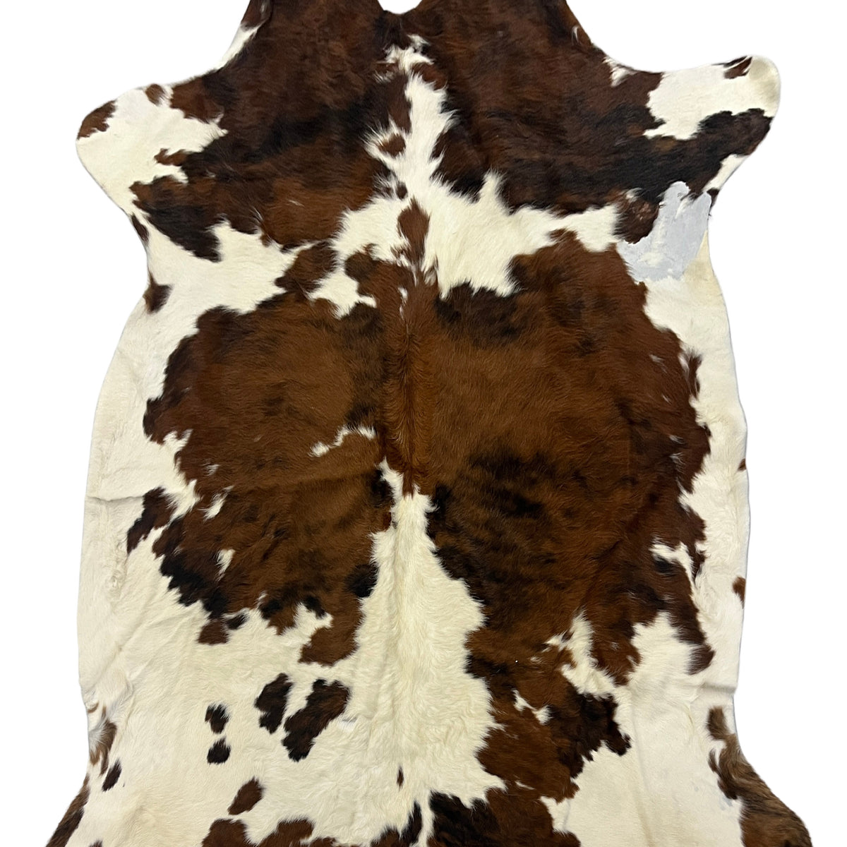 Aura Cowhide 75429 Ivory Brown Cowhide Cowhide Rug