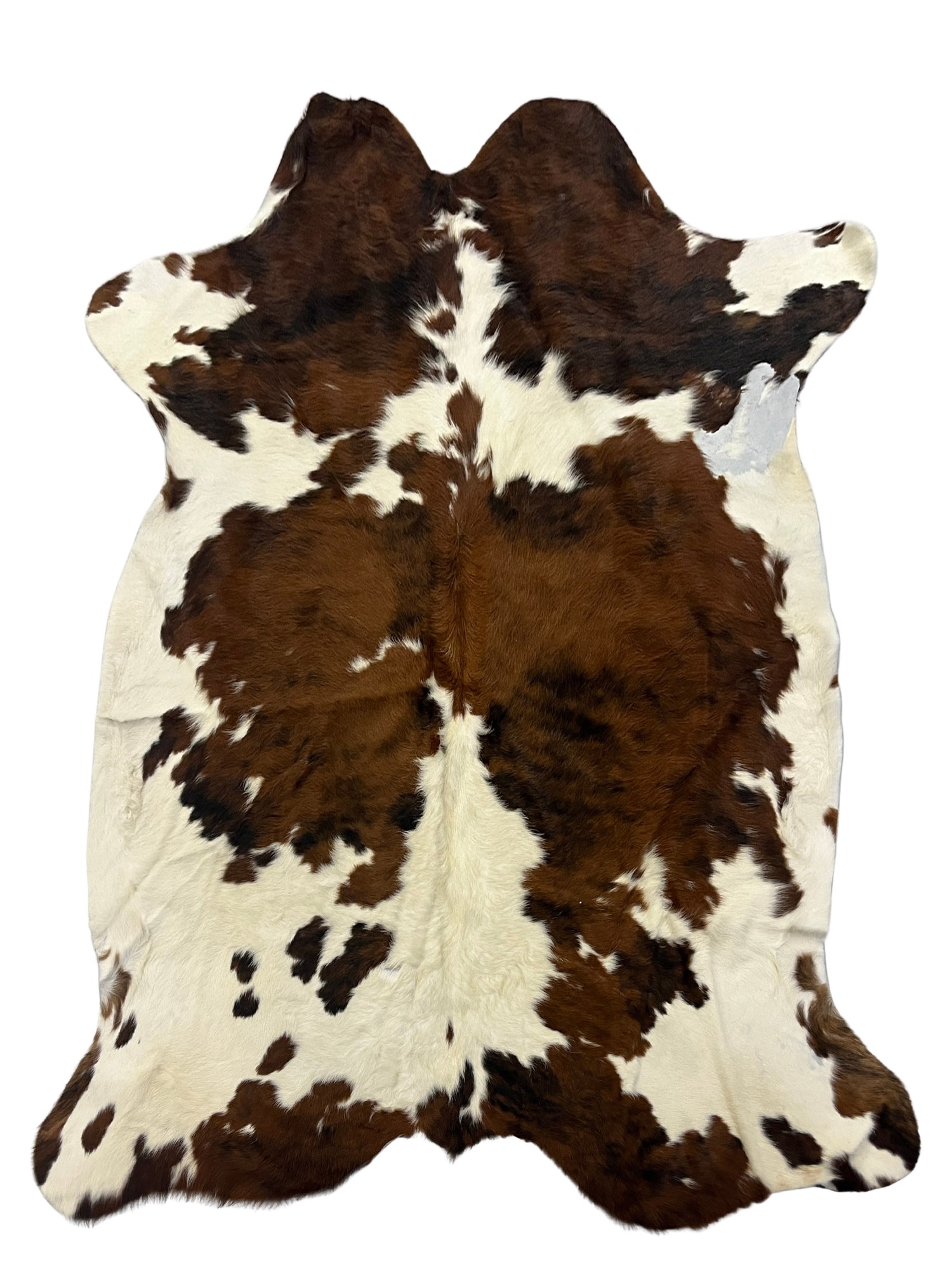 Aura Cowhide 75429 Ivory Brown Cowhide Cowhide Rug