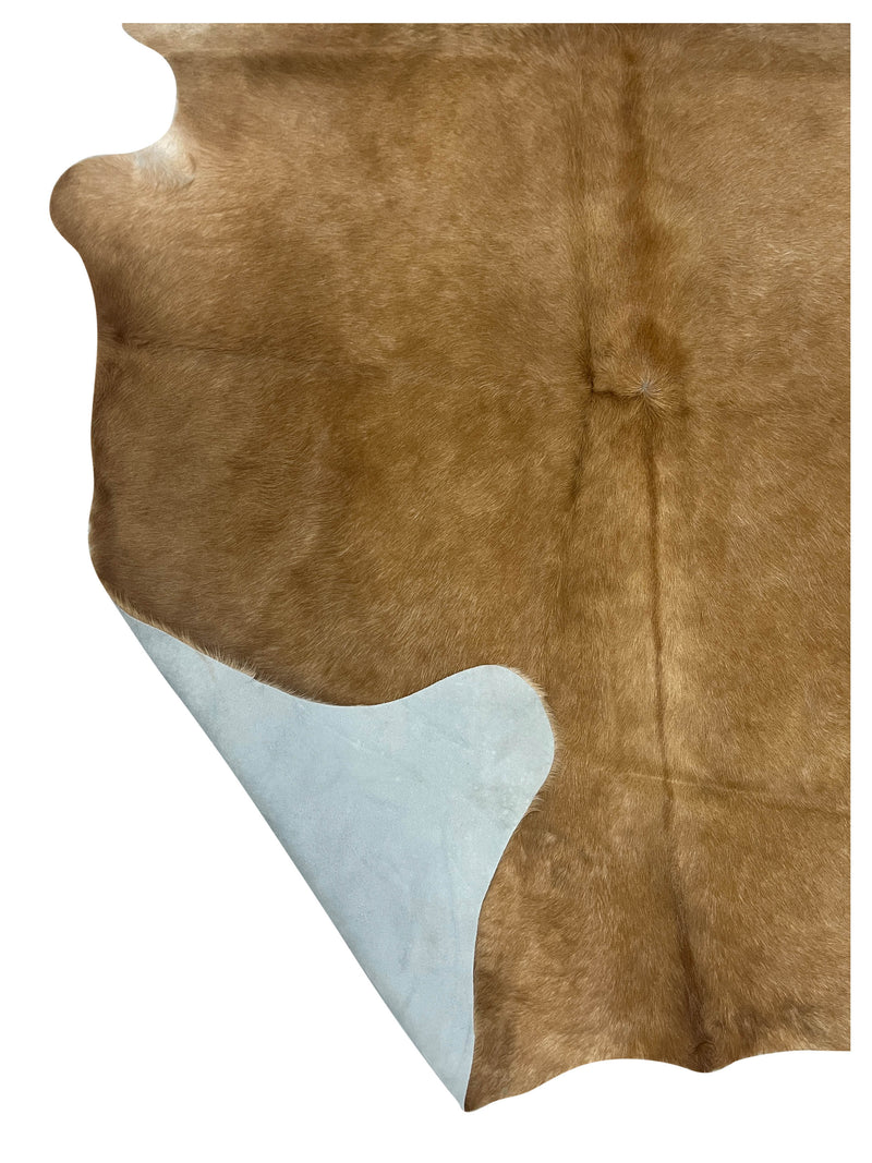 Aura Cowhide 75430 Camel Ivory Cowhide Cowhide Rug