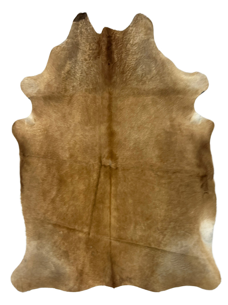 Aura Cowhide 75430 Camel Ivory Cowhide Cowhide Rug