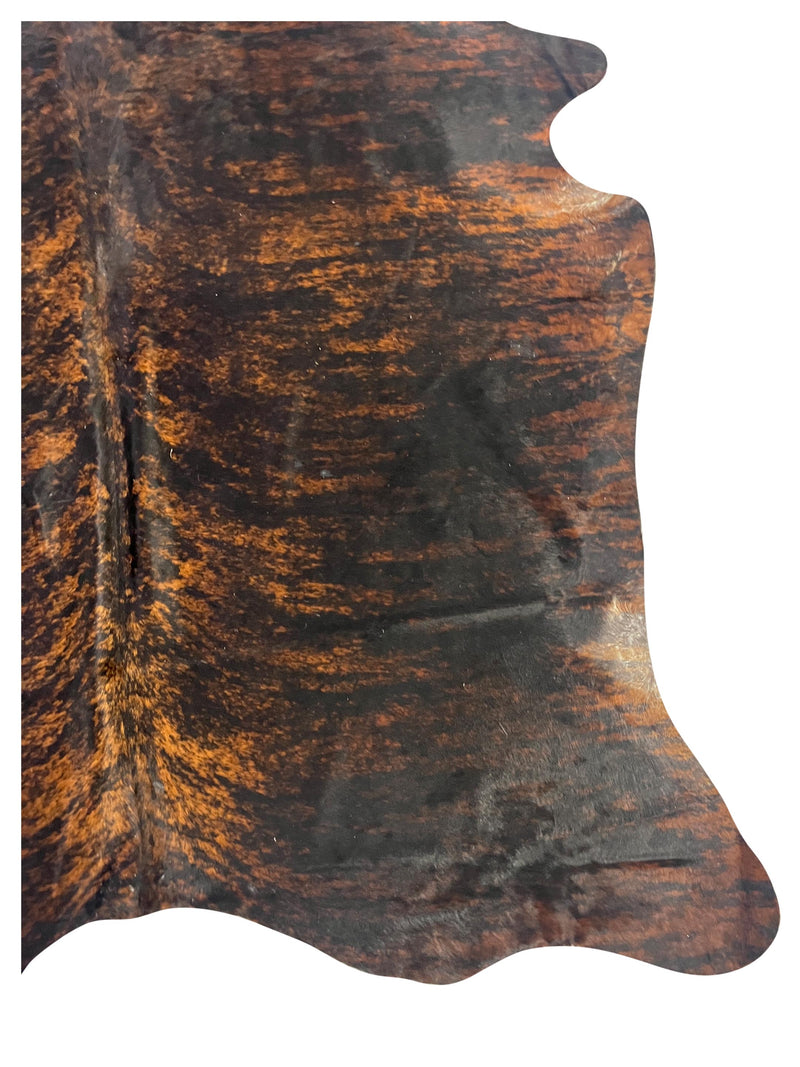 Aura Cowhide 75431 Brindle Brown Cowhide Cowhide Rug