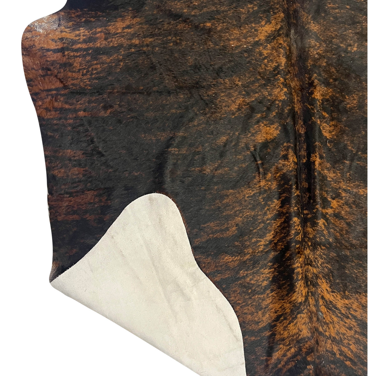 Aura Cowhide 75431 Brindle Brown Cowhide Cowhide Rug