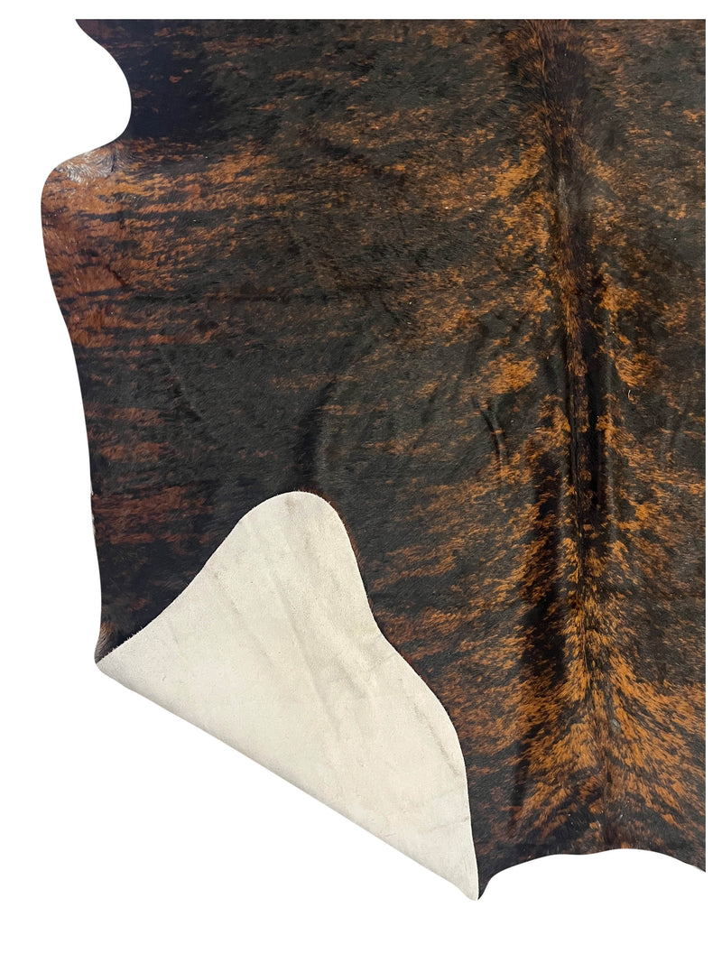 Aura Cowhide 75431 Brindle Brown Cowhide Cowhide Rug
