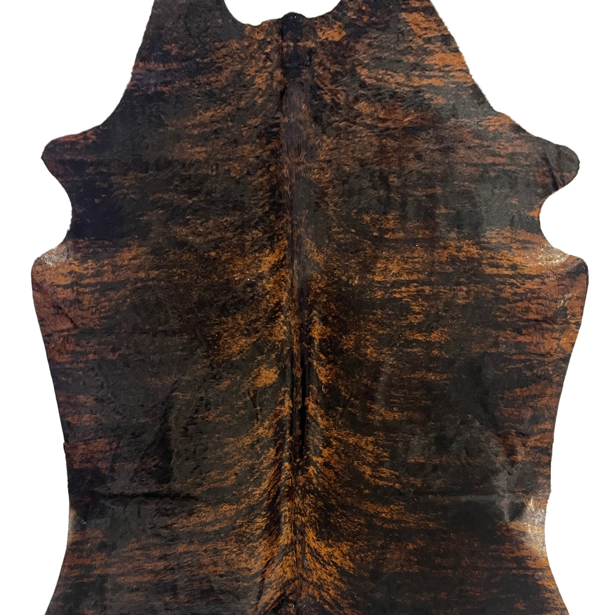 Aura Cowhide 75431 Brindle Brown Cowhide Cowhide Rug