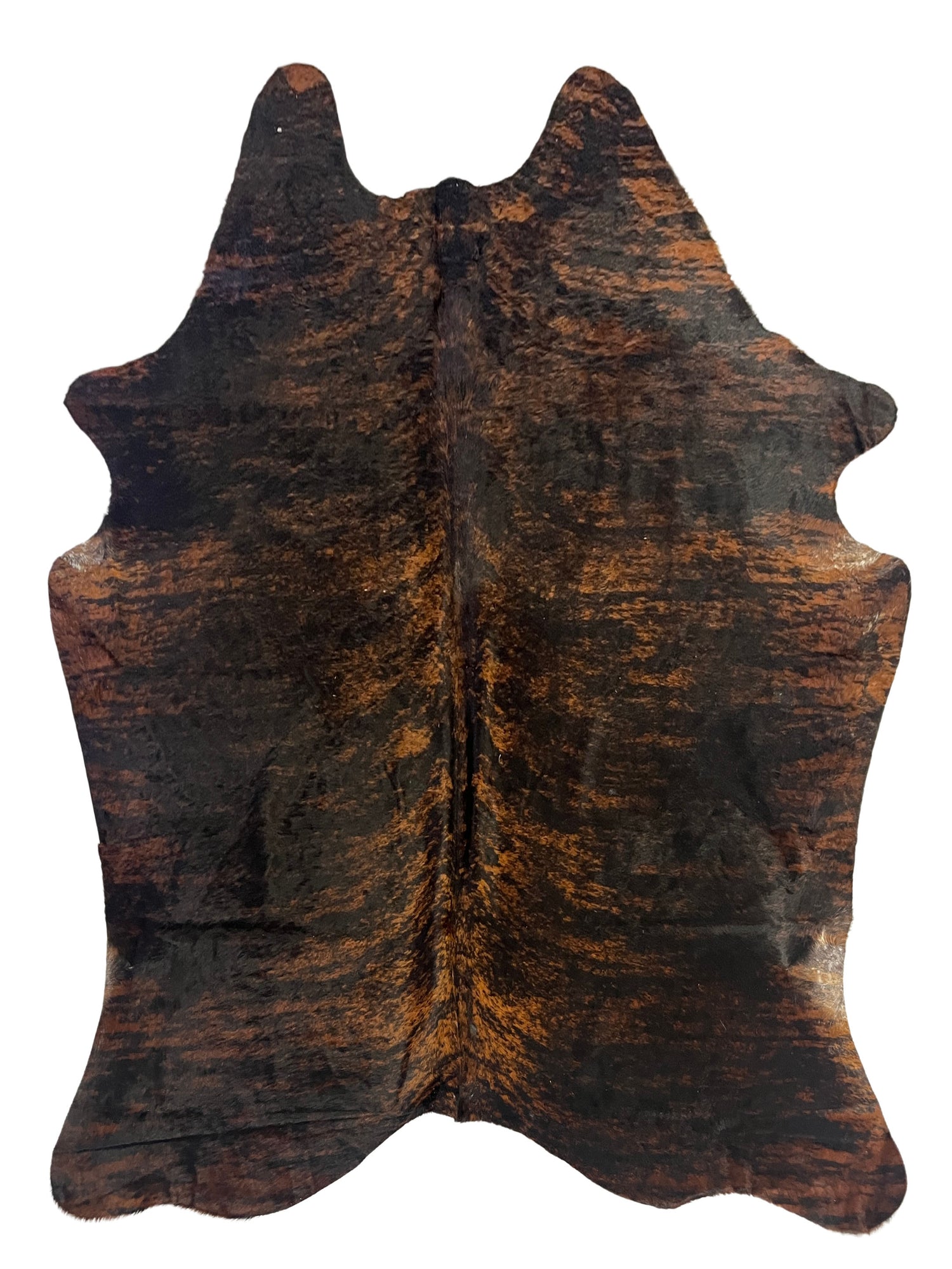 Aura Cowhide 75431 Brindle Brown Cowhide Cowhide Rug