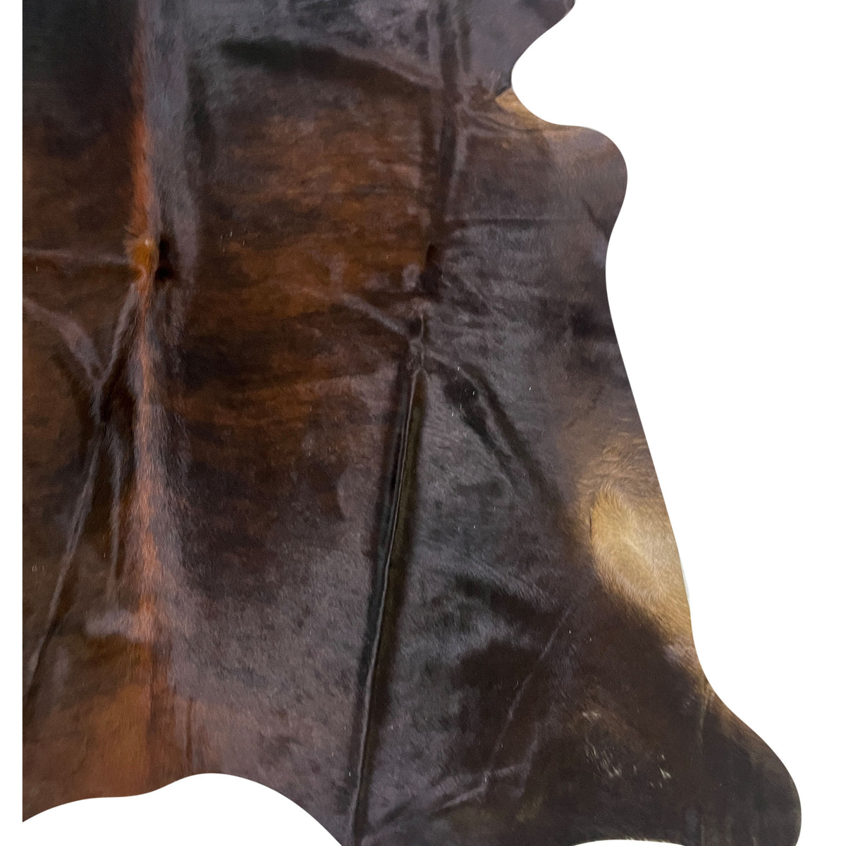 Aura Cowhide 75432 Espresso Ivory Cowhide Cowhide Rug