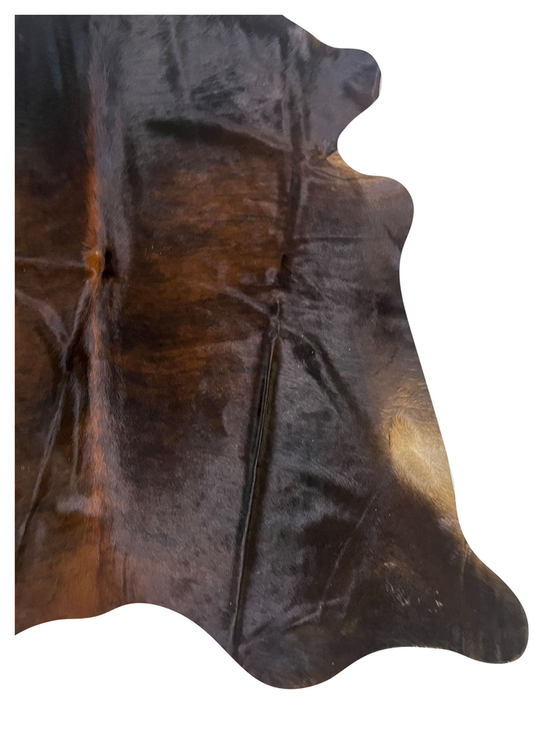 Aura Cowhide 75432 Espresso Ivory Cowhide Cowhide Rug