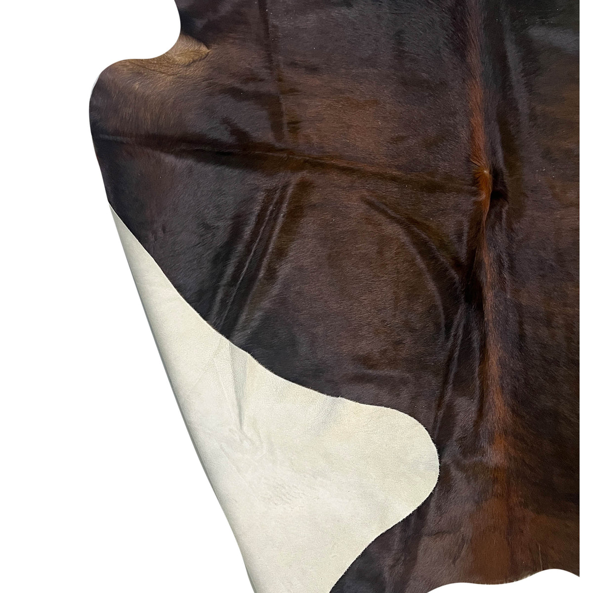 Aura Cowhide 75432 Espresso Ivory Cowhide Cowhide Rug