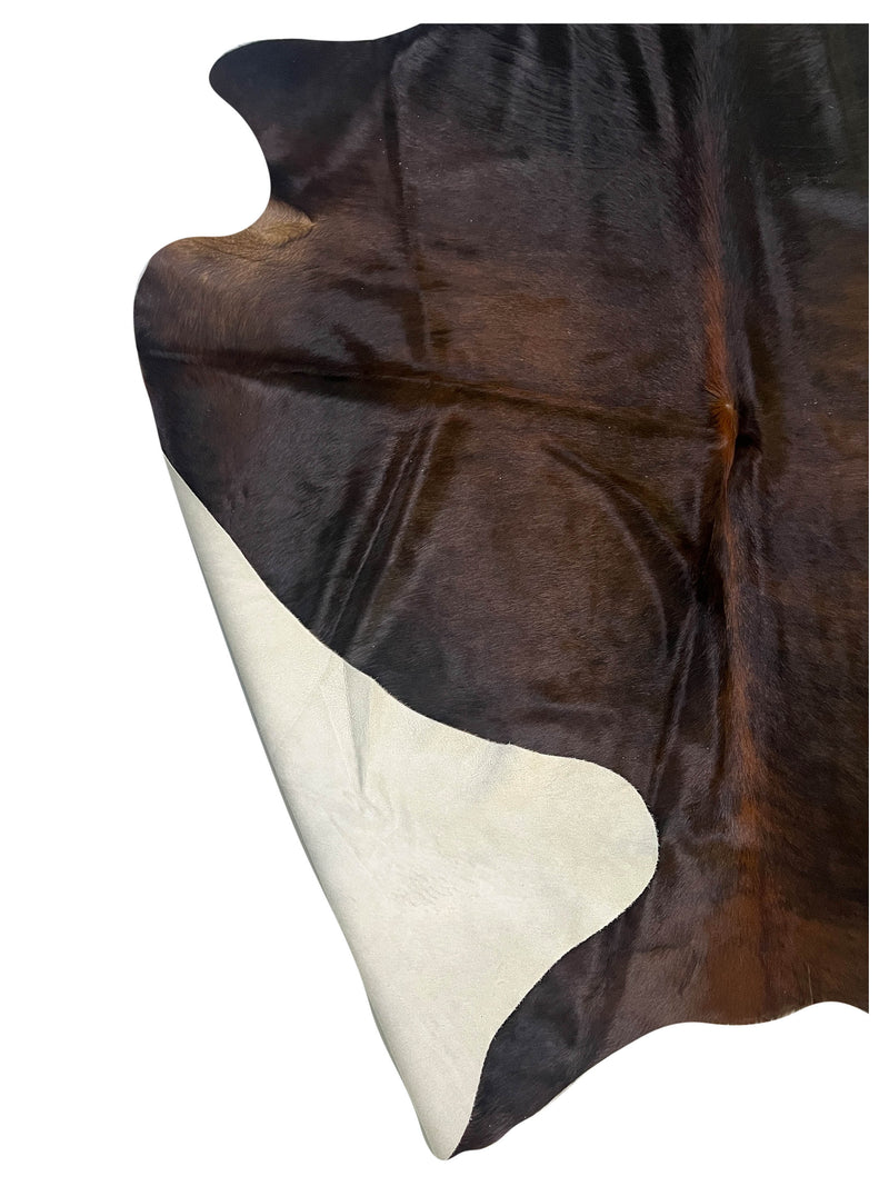 Aura Cowhide 75432 Espresso Ivory Cowhide Cowhide Rug