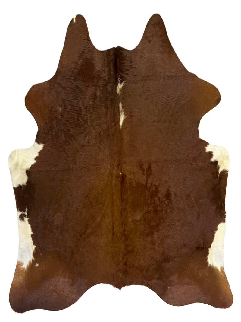 Aura Cowhide 75433 Brown Ivory Cowhide Cowhide Rug