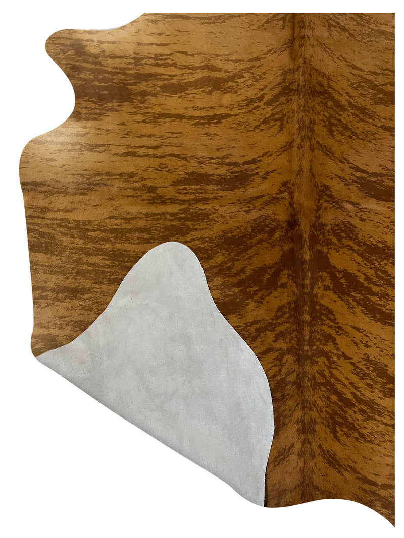 Aura Cowhide 75435 Brindle Brown Cowhide Cowhide Rug