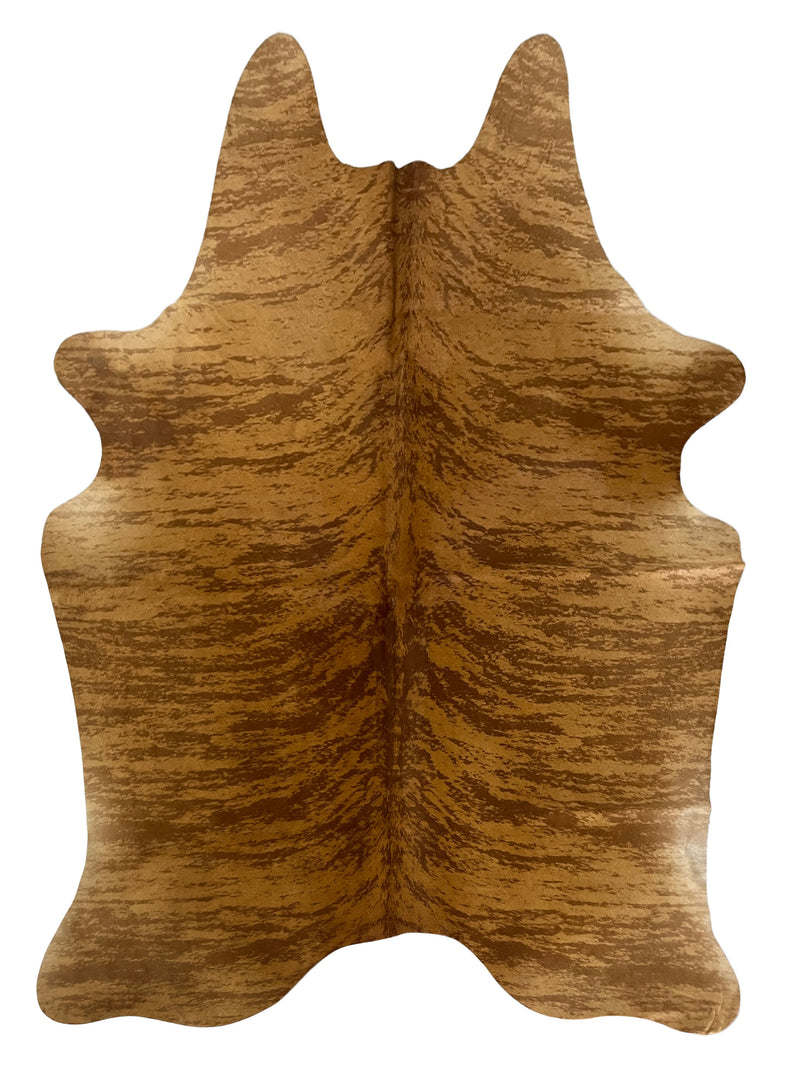 Aura Cowhide 75435 Brindle Brown Cowhide Cowhide Rug