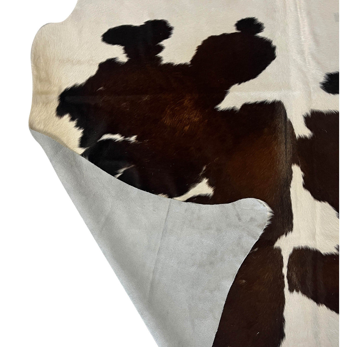 Aura Cowhide 75436 Ivory Espresso Cowhide Cowhide Rug