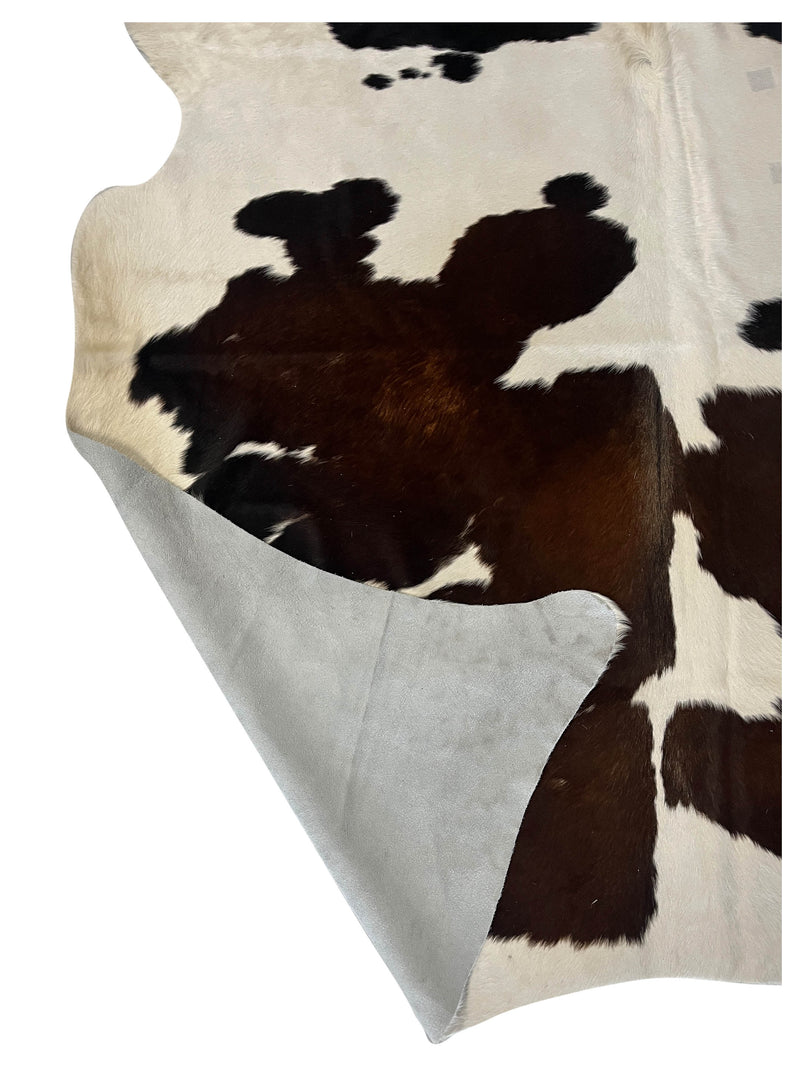 Aura Cowhide 75436 Ivory Espresso Cowhide Cowhide Rug