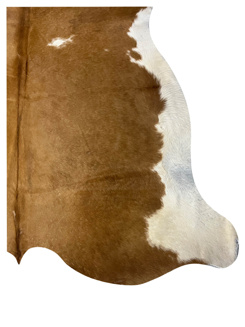 Aura Cowhide 75437 Camel Ivory Cowhide Cowhide Rug
