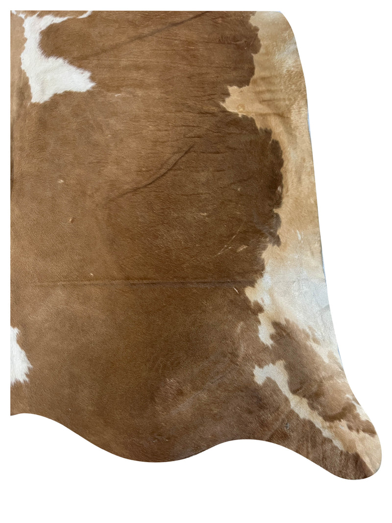 Aura Cowhide 75438 Camel Ivory Cowhide Cowhide Rug