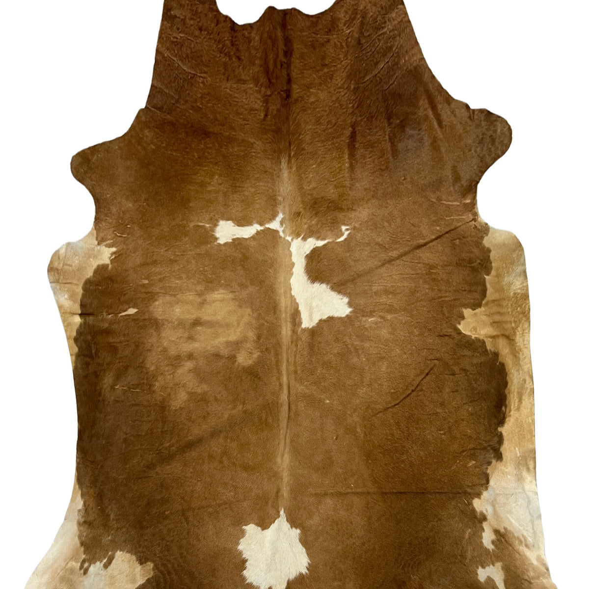 Aura Cowhide 75438 Camel Ivory Cowhide Cowhide Rug