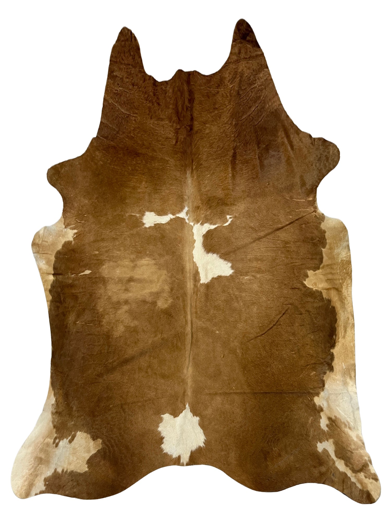 Aura Cowhide 75438 Camel Ivory Cowhide Cowhide Rug