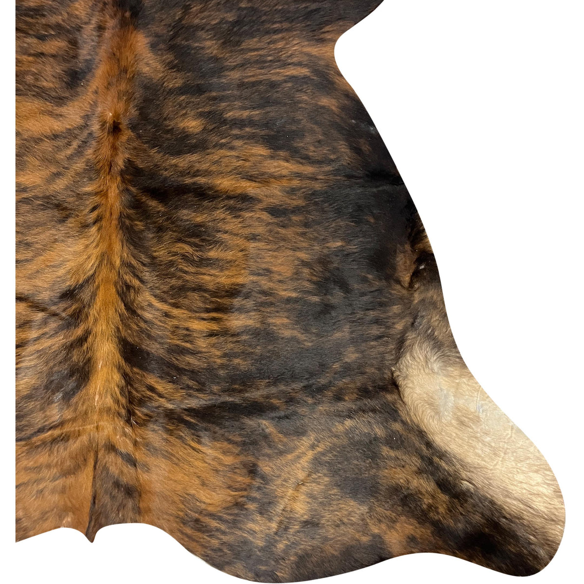 Aura Cowhide 75440 Brindle Brown Cowhide Cowhide Rug