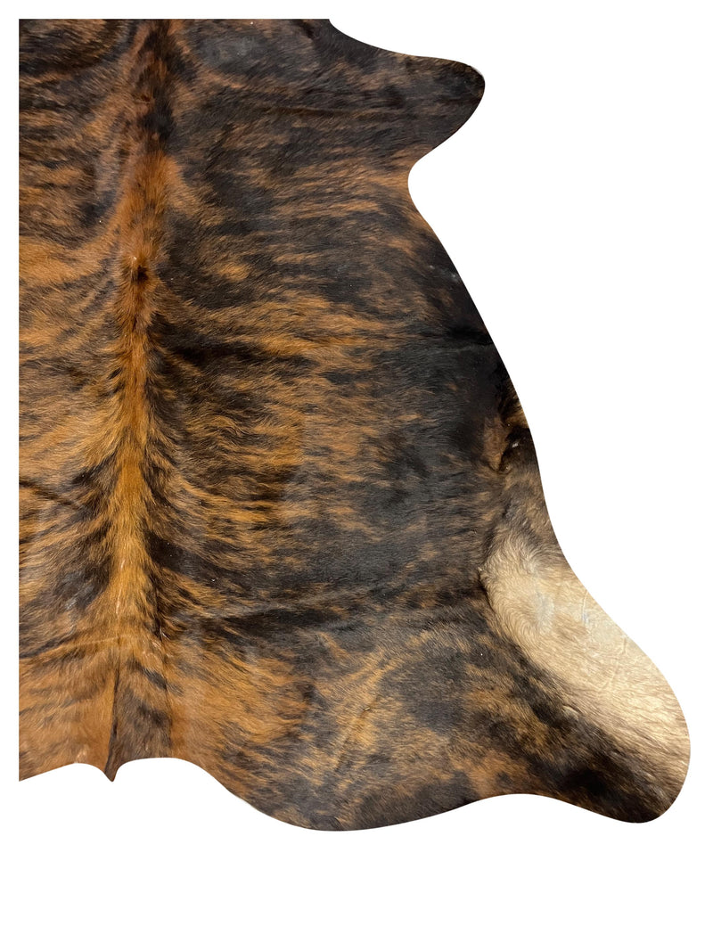 Aura Cowhide 75440 Brindle Brown Cowhide Cowhide Rug