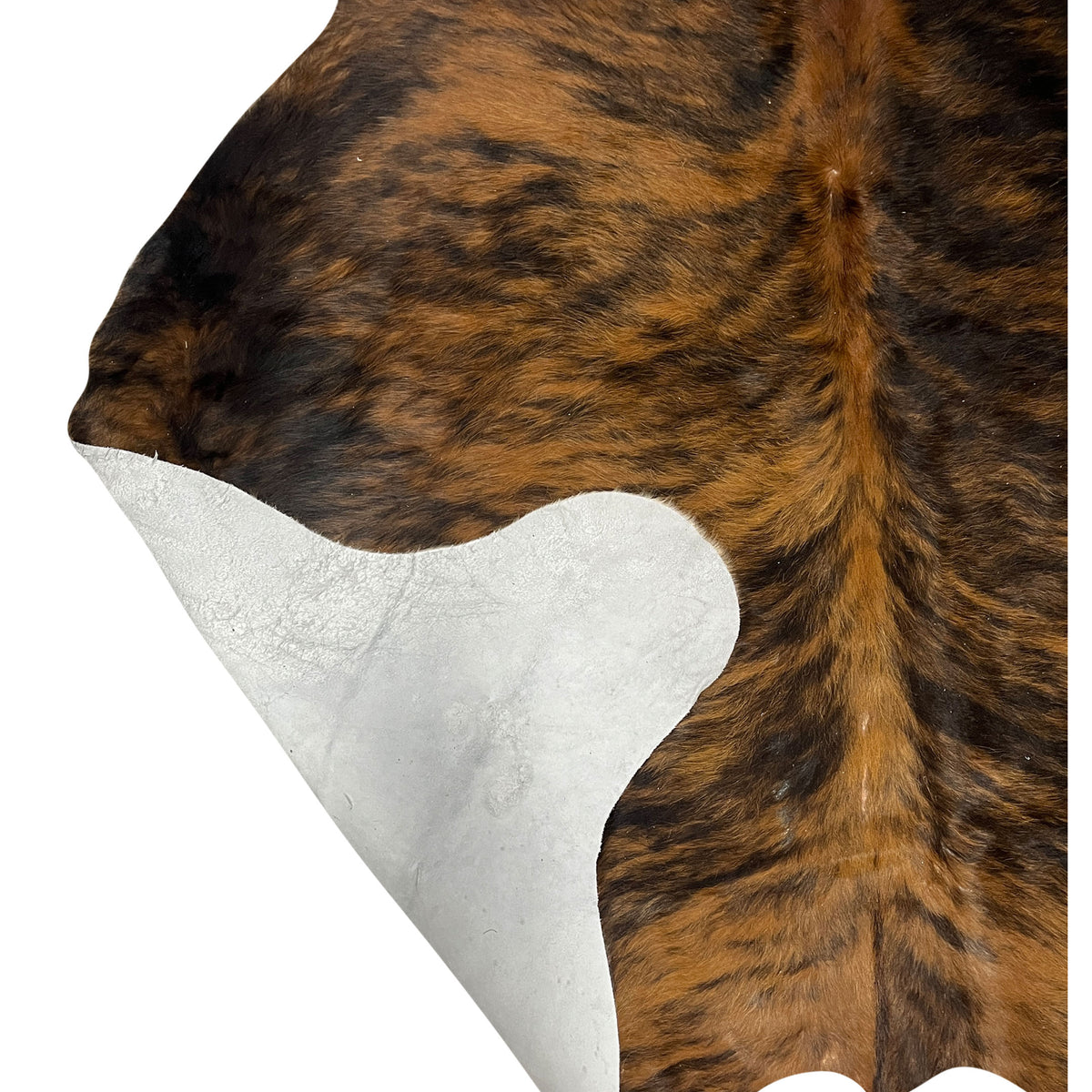 Aura Cowhide 75440 Brindle Brown Cowhide Cowhide Rug
