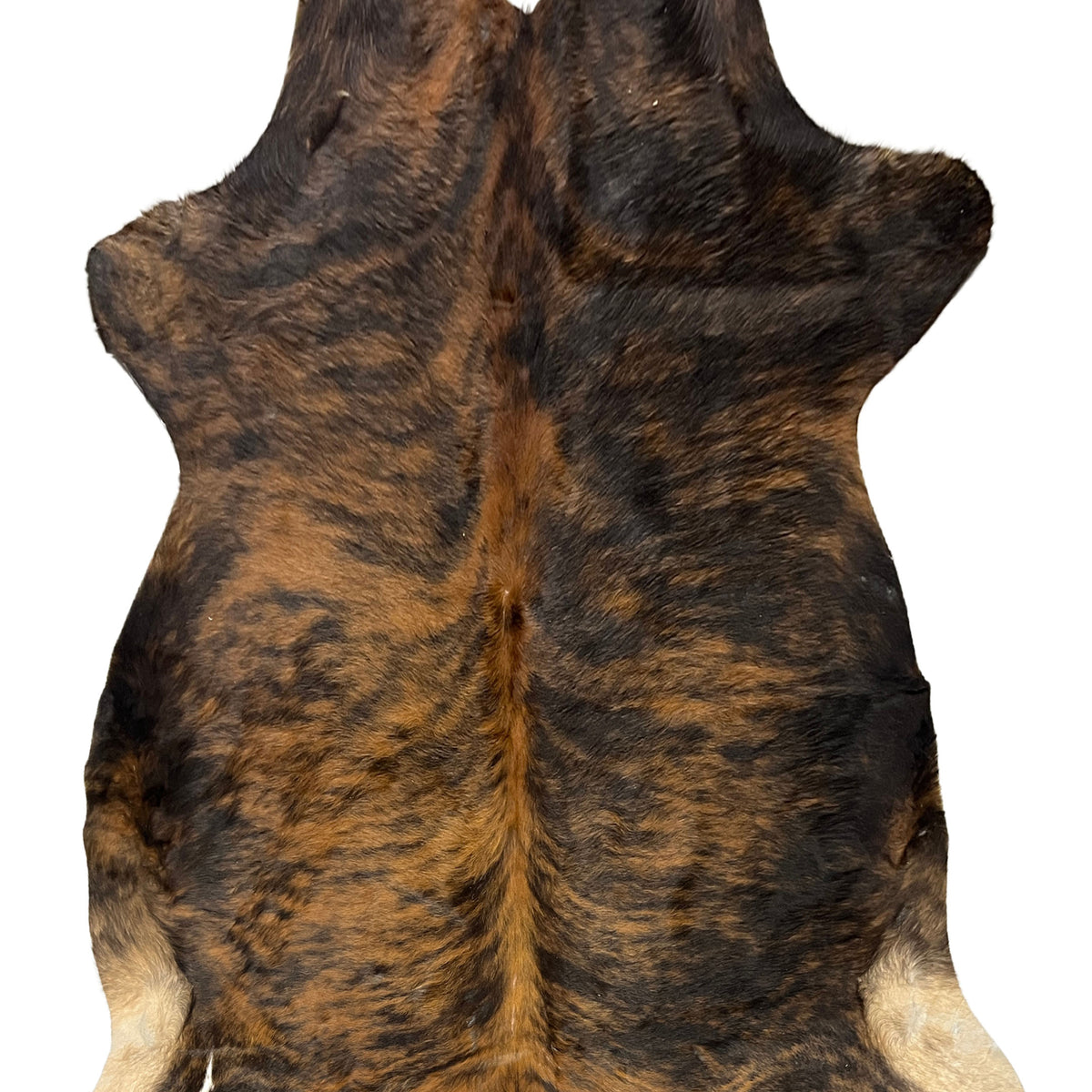 Aura Cowhide 75440 Brindle Brown Cowhide Cowhide Rug