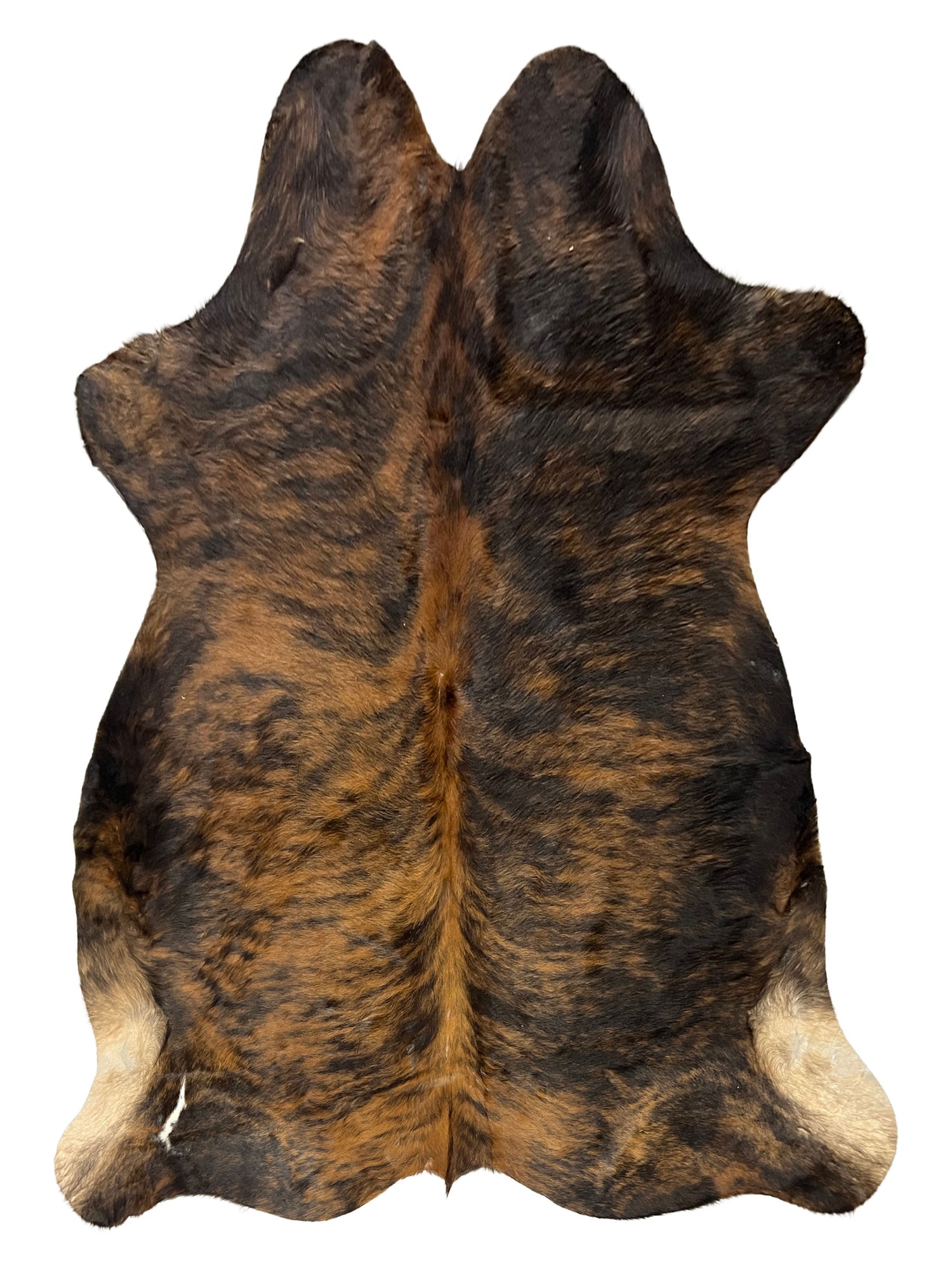 Aura Cowhide 75440 Brindle Brown Cowhide Cowhide Rug