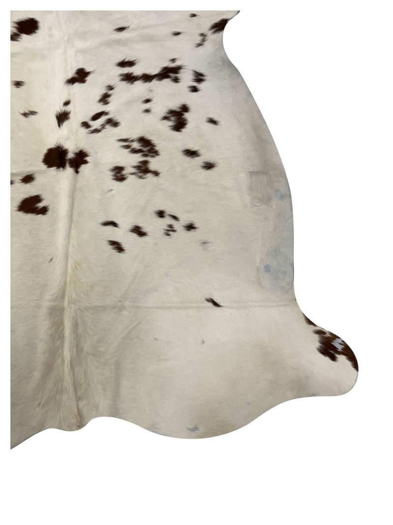 Aura Cowhide 75442 Ivory Brown Cowhide Cowhide Rug