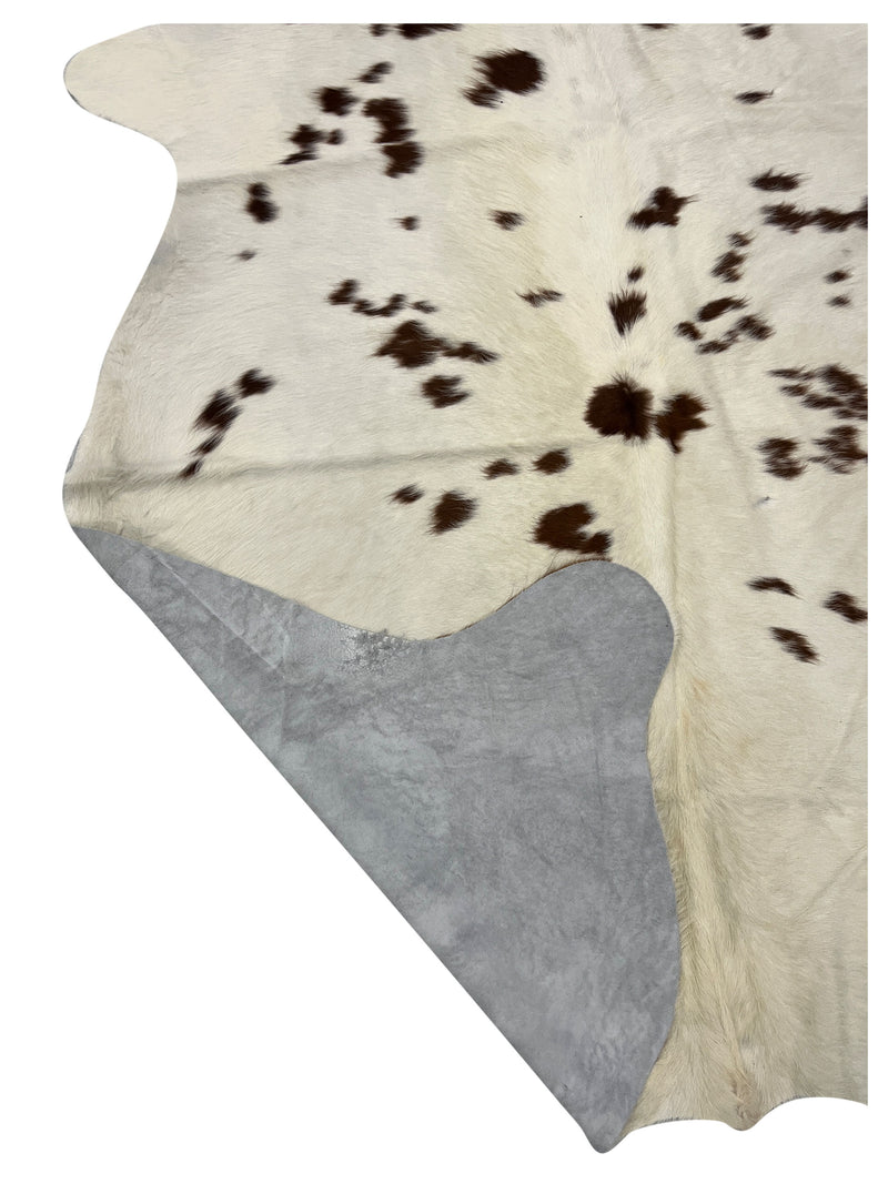 Aura Cowhide 75442 Ivory Brown Cowhide Cowhide Rug