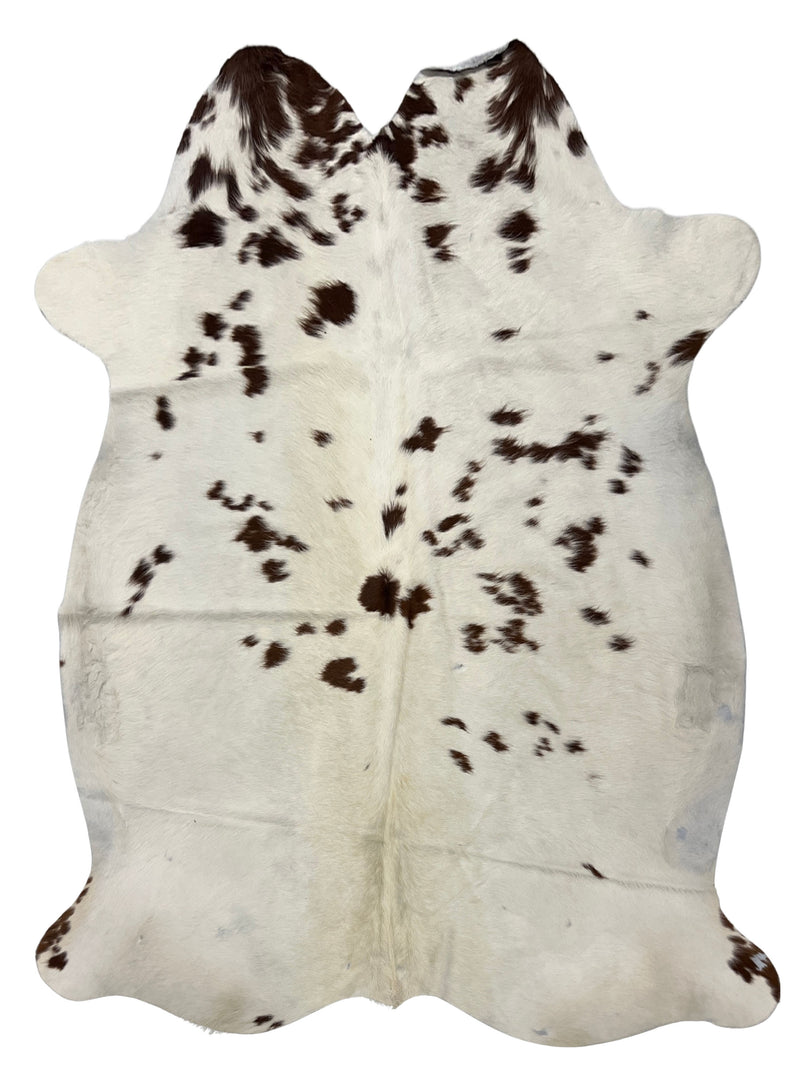 Aura Cowhide 75442 Ivory Brown Cowhide Cowhide Rug