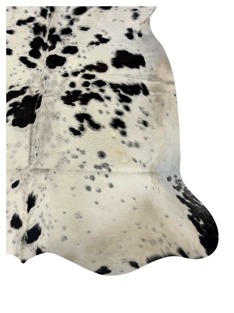 Aura Cowhide 75443 Ivory Black Cowhide Cowhide Rug