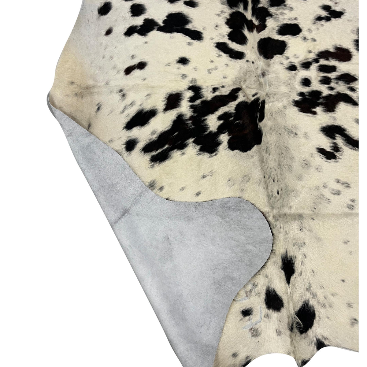 Aura Cowhide 75443 Ivory Black Cowhide Cowhide Rug