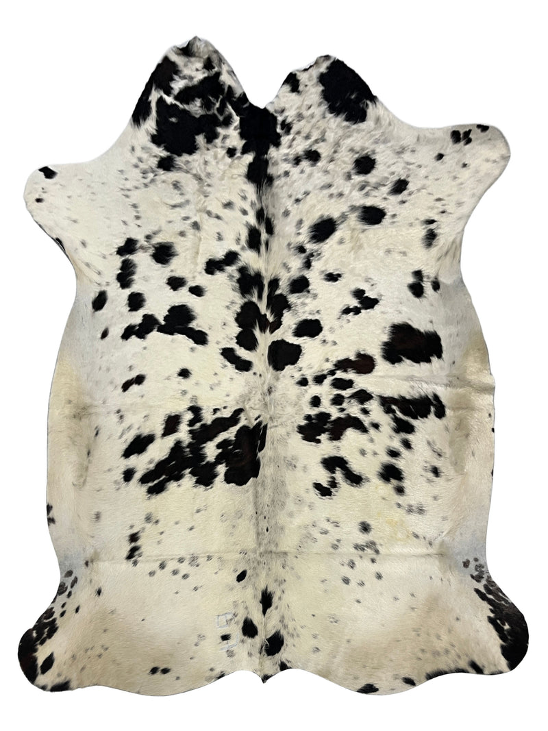 Aura Cowhide 75443 Ivory Black Cowhide Cowhide Rug