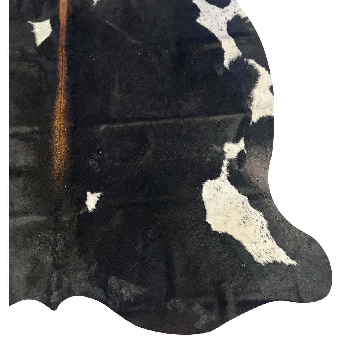 Aura Cowhide 75446 Black Ivory Cowhide Cowhide Rug
