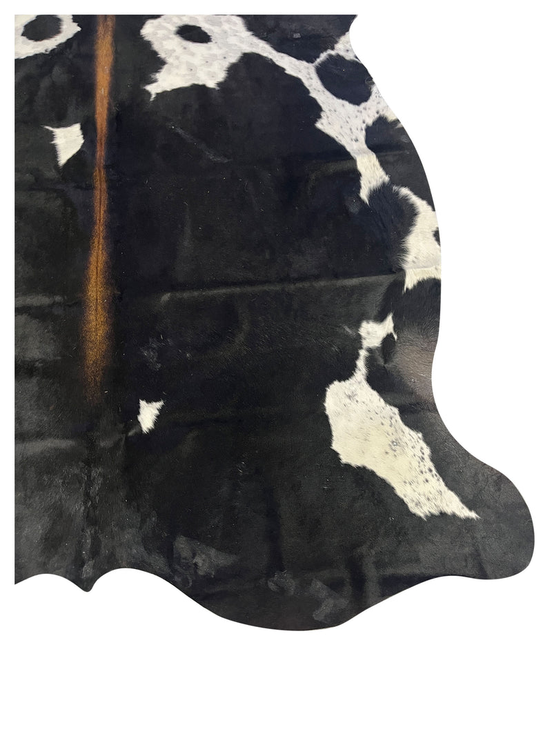 Aura Cowhide 75446 Black Ivory Cowhide Cowhide Rug
