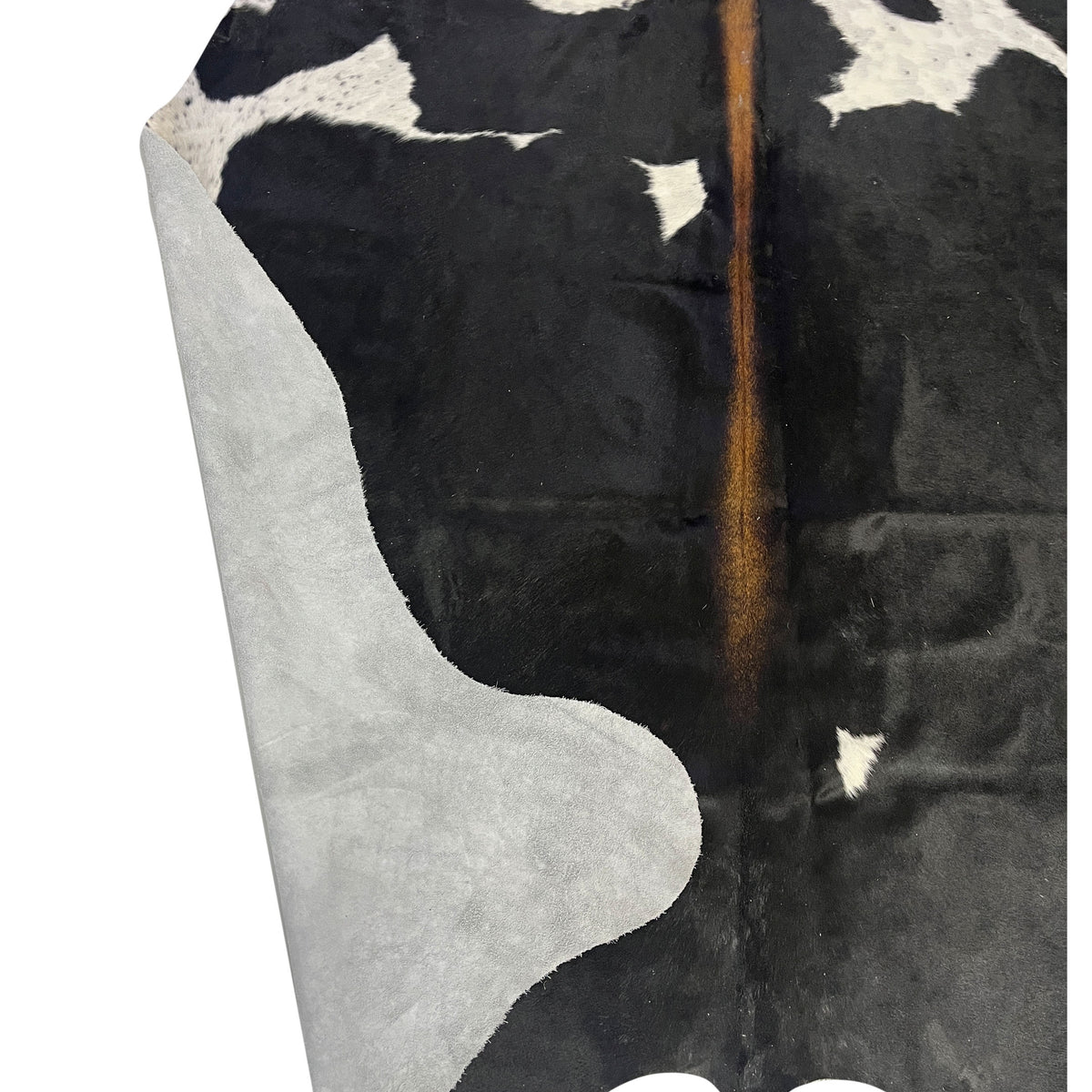 Aura Cowhide 75446 Black Ivory Cowhide Cowhide Rug