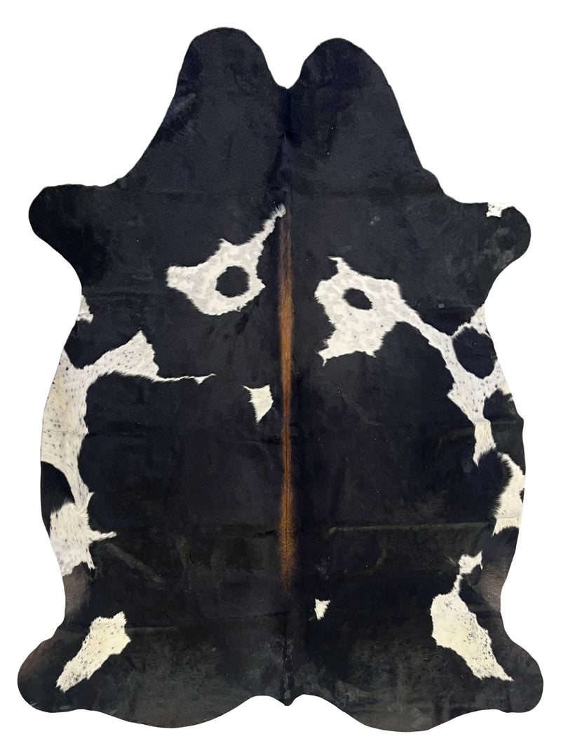 Aura Cowhide 75446 Black Ivory Cowhide Cowhide Rug