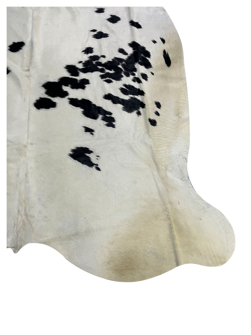 Aura Cowhide 75447 Ivory Black Cowhide Cowhide Rug