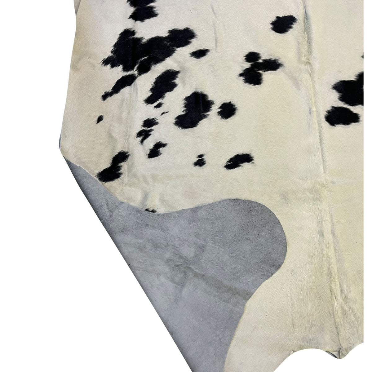 Aura Cowhide 75447 Ivory Black Cowhide Cowhide Rug