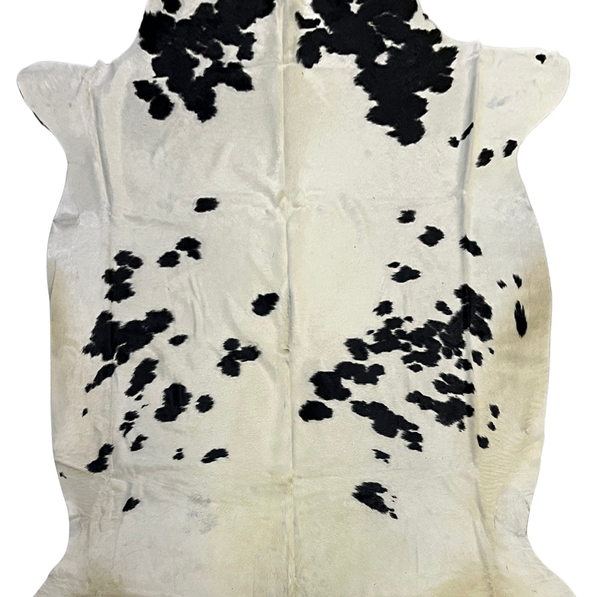Aura Cowhide 75447 Ivory Black Cowhide Cowhide Rug