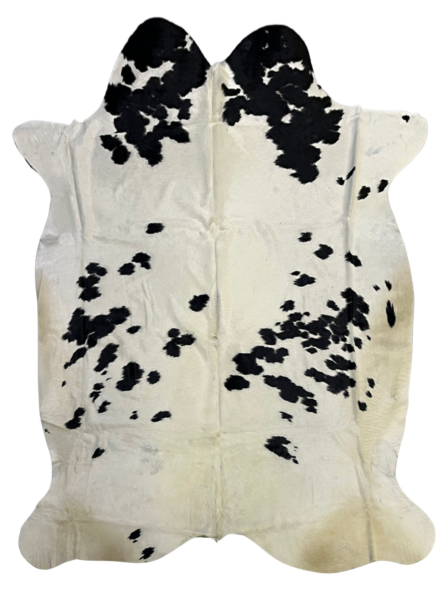 Aura Cowhide 75447 Ivory Black Cowhide Cowhide Rug
