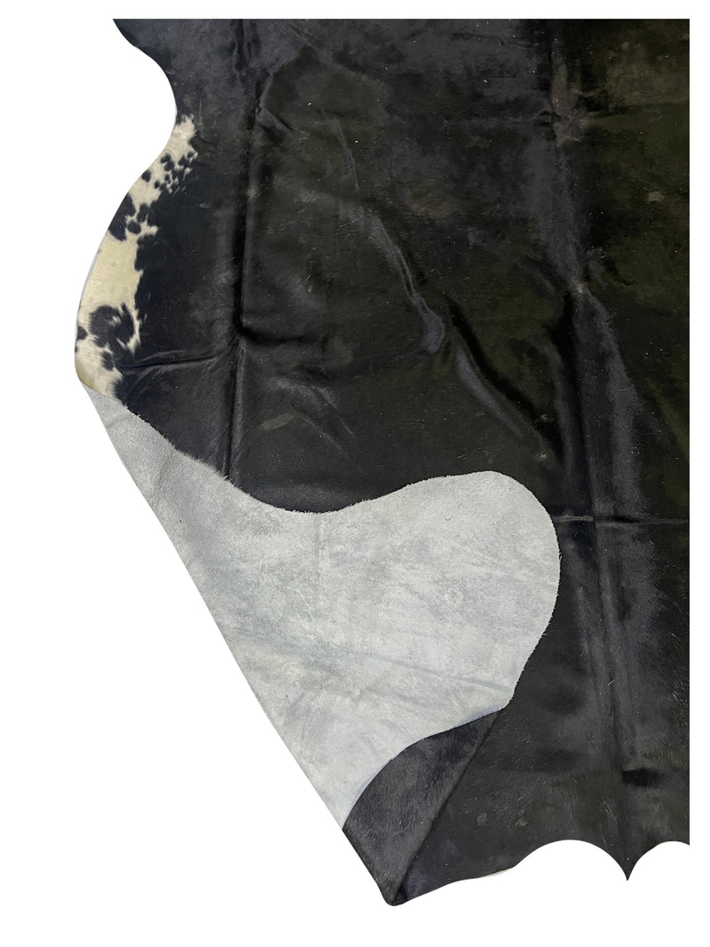 Aura Cowhide 75448 Black Ivory Cowhide Cowhide Rug