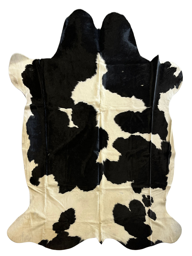 Aura Cowhide 75449 Black Ivory Cowhide Cowhide Rug