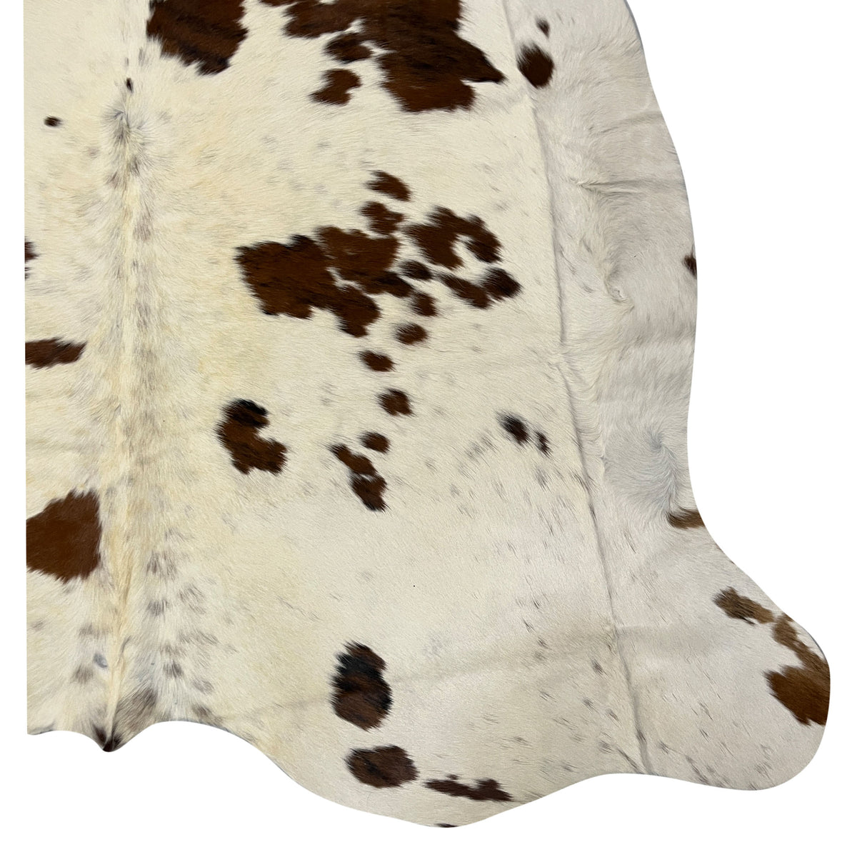Aura Cowhide 75451 Ivory Brown Cowhide Cowhide Rug