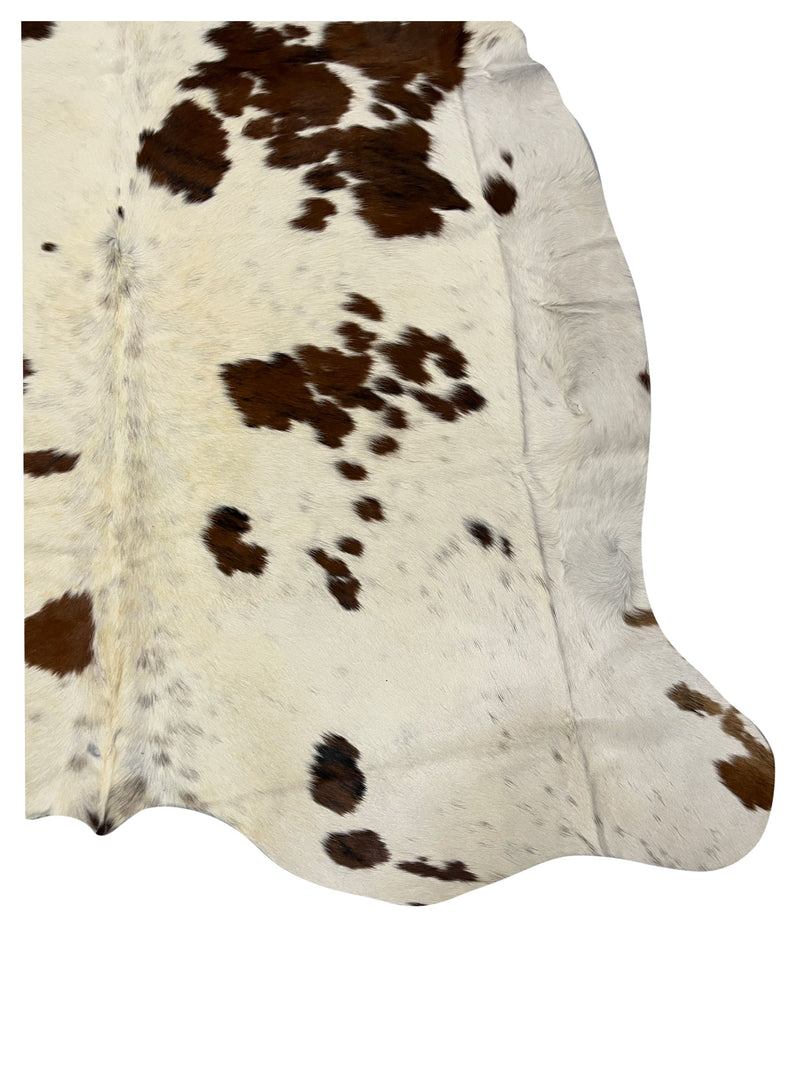 Aura Cowhide 75451 Ivory Brown Cowhide Cowhide Rug