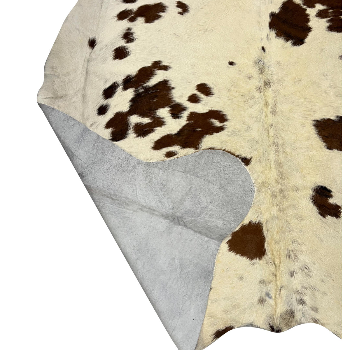 Aura Cowhide 75451 Ivory Brown Cowhide Cowhide Rug