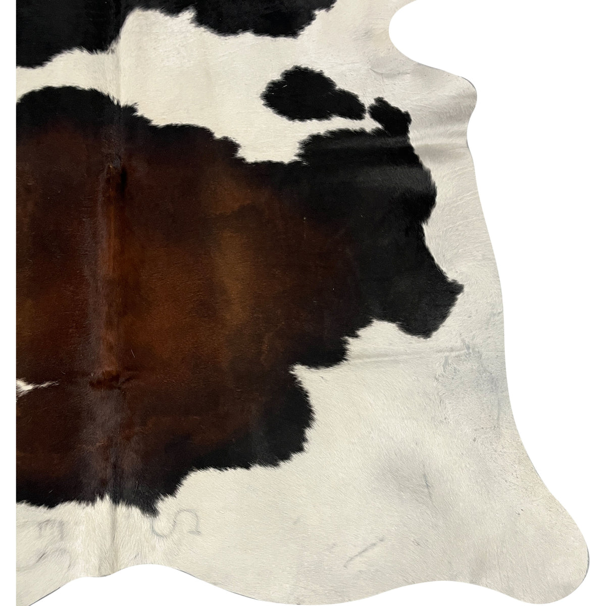 Aura Cowhide 75452 Ivory Brown Cowhide Cowhide Rug