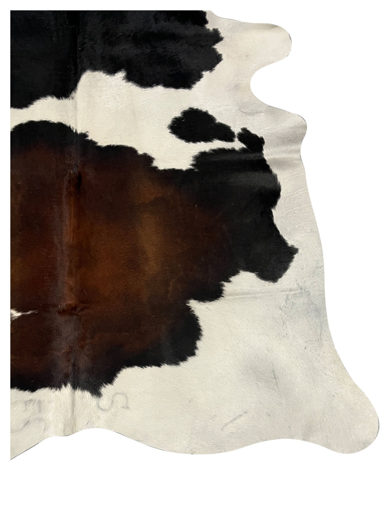 Aura Cowhide 75452 Ivory Brown Cowhide Cowhide Rug