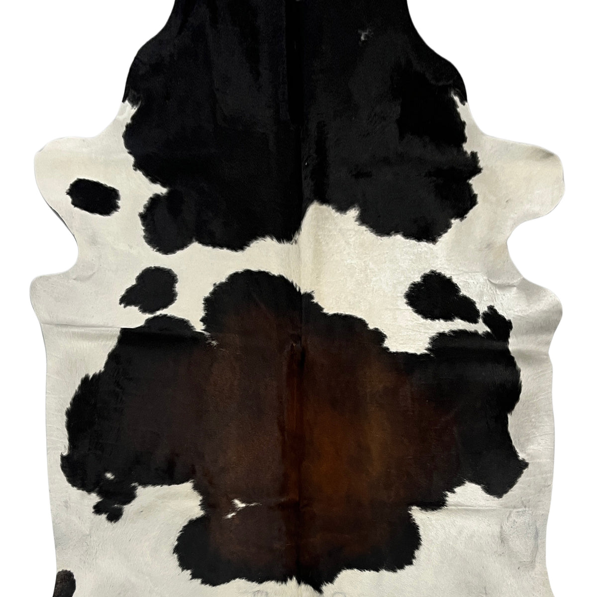 Aura Cowhide 75452 Ivory Brown Cowhide Cowhide Rug