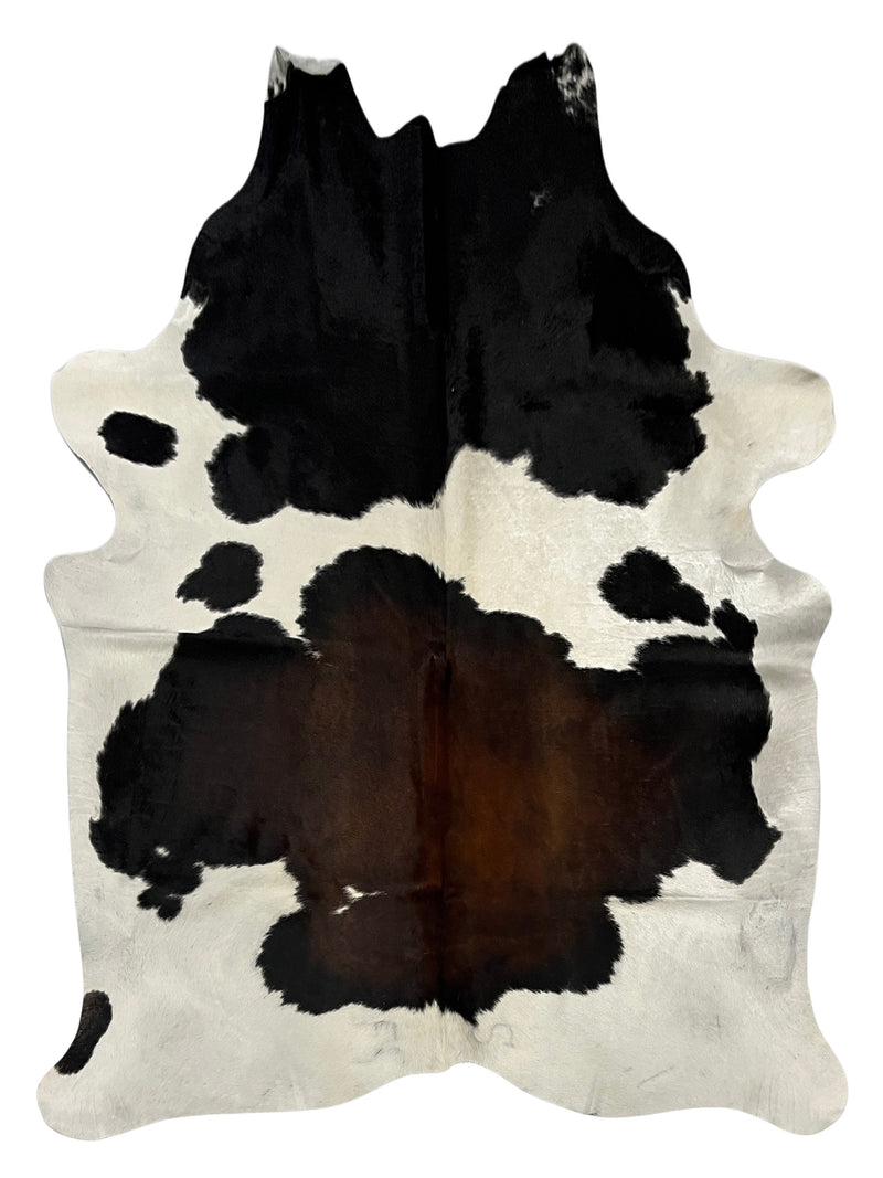 Aura Cowhide 75452 Ivory Brown Cowhide Cowhide Rug